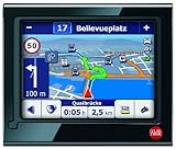 Falk M8 3rd Edition Navigationssystem inkl. TMC (8,9 cm (3,5 Zoll) Display, Kartenmaterial Europa 43, Fahrspurassistent, StadtAktiv) schwarz