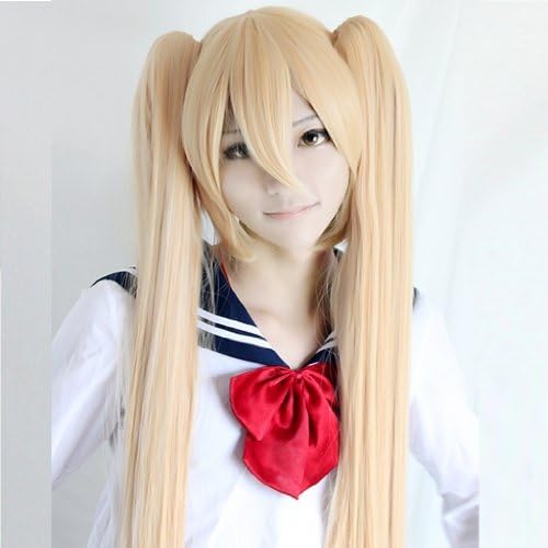 Mordor 120CM Heat Resistant VOCALOID Hatsune MIKU Gold Cosplay Party wig MJ