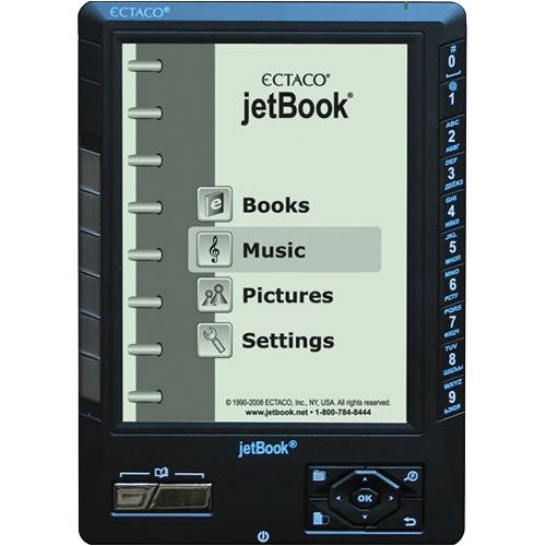 Ectaco jetBook - eBook reader - ROM: 128 MB - 5 monochrome TFT - black
