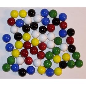 Wooden Marble Game Board Replacement Marbles - Chinese Checkers - Set of (60) by Charlie's Shop