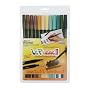 Uchida 1122-12C Le Plume II Double-Ended Markers with Brush and Fine Tips, Victorian, Set of 12