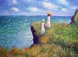 Art Reproduction Oil Painting Monet Paintings: Cliff Walk at Pourville Gallery Wrap Extra Large 30 X 40 Hand Painted Canvas Art 51B0mQgraLL. SL160 Art Reproduction Oil Painting Monet Paintings: Cliff Walk at Pourville Gallery Wrap Extra Large 30 X 40 Hand Painted Canvas Art