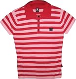 Emily the Strange juniors Red and Pink Striped Polo