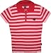 Emily the Strange juniors Red and Pink Striped Polo