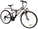 Sports : NEUZER Full-Suspension 26" Zoll (=66cm) 18 Gang StVZO anthrazit-schwarz