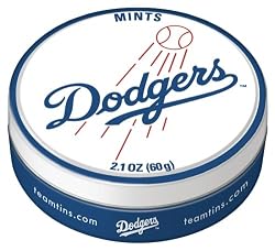 Team Mints, Los Angeles Dodgers, 2.1-Ounce Tins (Pack of 10)