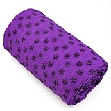 Kabalo PURPLE Sport Fitness Yoga Towel Blanket WITH BAG - cover and exercise mat - Non Slip Pilates Accessory