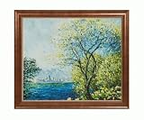 Art Reproduction Oil Painting Monet Paintings: Antibes, View of Salis with Verona Cafe Coffee Brown Patina Finish with Bead Detail 24 X 28 Hand Painted Framed Canvas Art 51B0td4fcyL. SL160 Art Reproduction Oil Painting Monet Paintings: Antibes, View of Salis with Verona Cafe Coffee Brown Patina Finish with Bead Detail 24 X 28 Hand Painted Framed Canvas Art