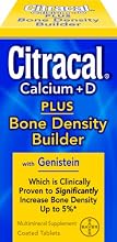 Citracal Plus Bone Density Builder Calcium and Vitamin D Coated Tablets, 120-Count Bottle