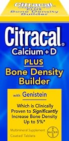 Citracal Plus Bone Density Builder Calcium and Vitamin D Coated Tablets, 120-Count Bottle