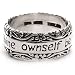 Sterling Silver To Thine Own Self Be True Inscribed Solid Band Ring