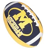 Michigan Wolverines Color Football Pillow