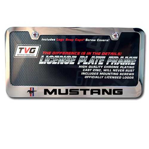 Ford Mustang Letters W/Horse & Bar OEM License Frame