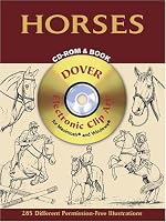 Horses CD-ROM and Book (Dover Electronic Series)