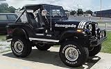 1970-03 Jeep Renegade Name & Stripe Kit (Generic) - BLACK