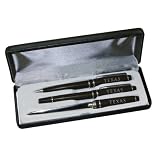 NCAA Texas @ Austin 3 Pc Black Engraved Pen Gift Set