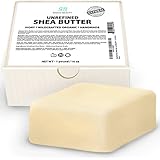 Unrefined Shea Butter - 1 LB (16 oz) Premium Ivory Shea Butter for DIY Skin Care Recipes, Dry or Acne-Prone Skin, Eczema, Stretch Marks and Delicate Baby Skin