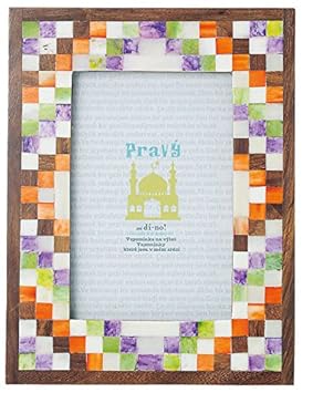 【クリックで詳細表示】丸和貿易 プラヴィー フォトフレーム L モザイク 600144803： ホーム＆キッチン