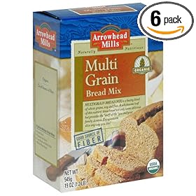 Arrowhead Mills Organic Bread Mix, Multi Grain, 19 Ounce Boxes (Pack of 6) by Arrowhead Mills
