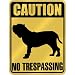 New  Caution : Neapolitan Mastiffs - No Trespassing  Parking Sign Dog