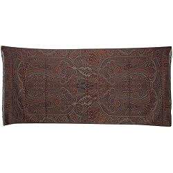 Jamawar Bedspread Pure Wool Asian Jacquard Pattern India 55 inches x 106 inches (wbscov074)