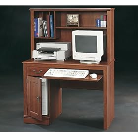 Camden County Computer Desk with Hutch by Homevisions