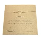 karma necklace, gold dipped thumbnail