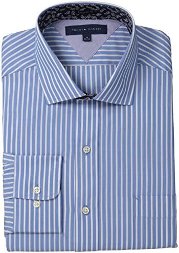 Tommy Hilfiger Men's Regular-Fit Striped Button-Front Shirt