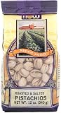 NOW Foods Pistachios Salt,  12 Ounce Bags (Pack of 4)