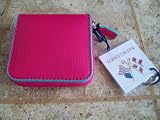 Baekgaard Travel Contact Case by Vera Bradley in Azalea Turquoise by Baekgaard Vera Bradley