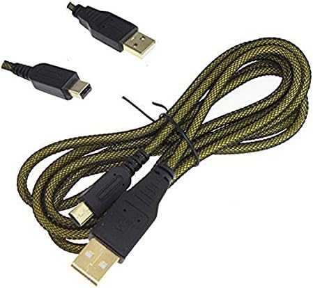 FLFLK Braided Microfiber Sleeving Anti-abrasive High Speed Premium USB Data Sync Power Charger Cable for NDSi 3DS/NDSI/NDSILL/3DSLL