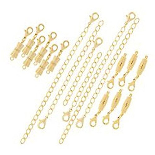 18 PIECE MAGNETIC CLASP AND CHAIN EXTENDER SET (12 MAGNETIC CLASPS AND 6 CHAIN EXTENSION!)