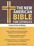Holy Bible: New American, Black, Bonded Leather, Catholic Giant Print Edition