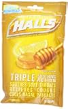 Halls Cough Drops, Honey-Lemon, 30 Drops