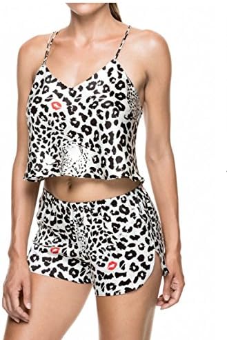 KissKill Tiger Regina Silk Cami Pajama Set Size Small