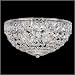 Schonbek 10 Wide Silver Crystal Flushmount