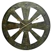 Oversized Wagon Wheel Wall Clock