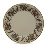 Lenox Holiday Tartan Gold Banded Ivory China Dinner Plate