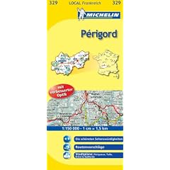 Perigord: Michelin Lokalkarte: Radwege und autofreie Wege, Routenvorschl�ge, Stadtpl�ne: P�rigueux, Tulle, Brive-la-Gaillarde (Localkarten)
