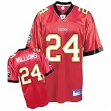 Tampa Bay Buccaneers Carnell Williams Replica NFL Equipment Adult Team Color Jersey