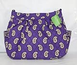 Vera Bradley Reversible Tote Bag Purse Simply Violet
