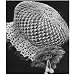 #2553 LOVER'S KNOT BOUDOIR CAP VINTAGE CROCHET PATTERN