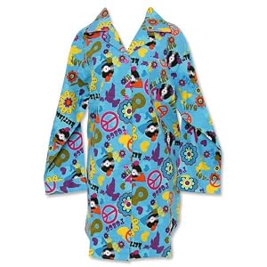 Buy Frankie and Johnny Love, Peace and Happiness Flannel Sleepshirt by Frankie & Johnny
