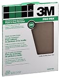 3M Pro-Pak 99104NA-CC Aluminum Oxide Sheets for Paint and Rust Removal, 9-Inch x 11-Inch, 220-Grit
