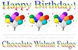 Birthday Balloons Chocolate Walnut Fudge Box