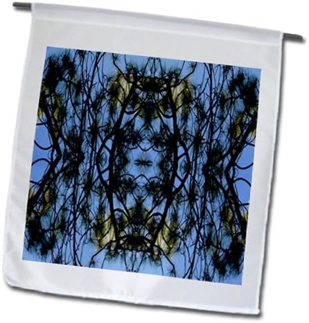 Jos Fauxtographee Abstract - Lacy Tree Vines on a Azure Blue Sky - 18 x 27 inch Garden Flag (fl_39160_2)