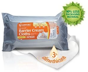 Comfort® Shield Incontinence Barrier Cream Cloths - (18 Tubs, 432 Cloths)