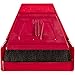 miniWISP Small Broom and Dustpan Set for Home, Hand Broom Pet Hair Remover Brush, Indoor Outdoor Household Cleaning Set, 6'' Width, Red