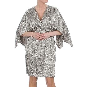 Sharagano Paisley Print Kimono Dress