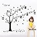 DaGou Huge 6' Ft(h) X 9' Ft(w), Memory Family Tree Photo 1set DIY Flower Love World Large Art Decor Home Stickers Removable Vinyl Wall Decals for Living Room